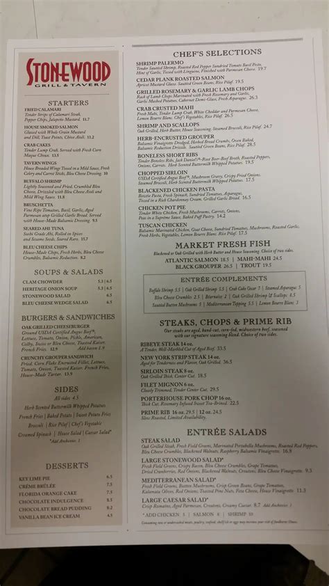 stonewood grill|stonewood grill menu and prices.